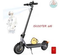 Trottinette électrique pliable iScooter W6 - Moteur de 500 W, autonomie de 30 km, pneus de 10 pouces et application Voltix pour les