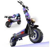 Trottinette électrique Pliable JUNLING JL80 Moteur 6000W 60V/30AH Vitesse Max 60-65 km/h Autonomie 60-85 km Pneus Tout-Terrain 12""