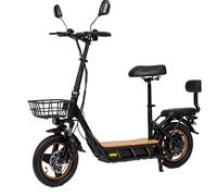 Trottinette Électrique Pliable Kukirin C1 Pro Moteur 500 W, Batterie 48 V 26 Ah, Pneu Pneumatique 14 Pouces, Vitesse Maximale 45 Km, Siège Arrière Et Panier De Rangement Avant, Rétroviseur