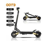 Trottinette Électrique Pliable OOTD-S30 - Double Moteur 1200W, Autonomie 60km, 65km/h, Batterie 52V 23.4Ah pour Ville.