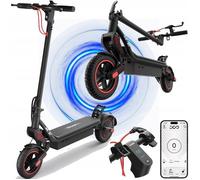 Trottinette Électrique Pliable pour Adulte 9.3'' iScooter W8, Grande Autonomie 30-40km, Batterie 48V 10.4Ah, Moteur 500W