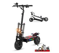 Trottinette Electrique Pliable siège BOYUEDA S3- Moteur 6000W（2*3000W) - Batterie 60V 38Ah - pneu tout-terrain 11"" - Autonomie 120km