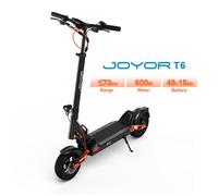 Trottinette Électrique Pliable - T6 - Moteur 600W - Autonomie 70km, Batterie 48V18Ah - Pneus 10"" Tout-Terrain - Charge 120kg