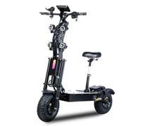 Trottinette électrique pliable TOURSOR X14 avec siège, double moteur, batterie 72 V 40 Ah