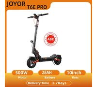 Trottinette électrique pour adultes JOYOR T6E PRO (ABE) - Moteur 500W, batterie 48V26AH, trottinette électrique tout-terrain, pneus tout-terrain de 10 pouces, trottinette électrique pliable JOYOR T6E