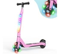 Trottinette Électrique Pour Enfant 6-14ans - Vitesse 10 Km/H-Autonomie 4-6 Km - Réglable En Hauteur - Poignées Confortables-Rose