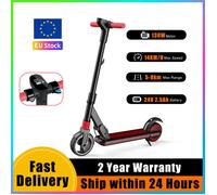 Trottinette Électrique pour Enfants 6-12 Ans - Moteur 130W, Vitesse 14 km/h, dotée d'un Affichage LED, Idéale en Cadeau Noir
