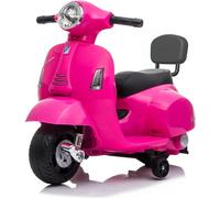 Trottinette électrique pour enfants 6V - Vespa GTS Mini - 1 à 3 ans - avec phares - Rose
