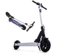 Trottinette électrique,Pour Enfants Et Adolescents 10-16 ans,250W, Autonomie 15-25km,pneus 8 pouces,pliable,charge 120 kg-blanche