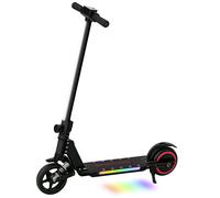 Trottinette électrique pour enfants - SPORTNOW - pliable - vitesse max 14 km/h - avec double frein - 6-14 ans - en aluminium - noir