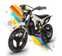 Trottinette électrique pour enfants TWOFISH K2 Argent 500W 15-25-35KM/H Pneus 14"" tout-terrain Autonomie 20 km Amortisseurs