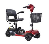 Trottinette électrique pour personnes âgées, véhicule pliable à quatre roues assisté, alimenté par batterie au lithium, solution de mobilité fiable et confortable