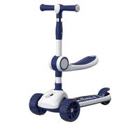 Trottinette électrique pour - Trottinette à siège réglable, Pont antidérapant avec Musique, Conception de sécurité des Freins arrière, Jouet de Sport de Plein air, Scooters électriques pour GA