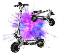 Trottinette Électrique Ruitoo T3 Max，Autonomie 75-85KM, Moteur 1600W*2, Batterie 60V 28.6Ah, Pneus 10,5"",Phares à LED, Gris