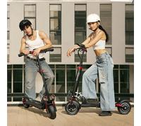Trottinette électrique SUNNIGOO N3MAX/N3LMAX, vitesse maximale de 31 MPH, autonomie de 34 miles, prise en charge NFC, siège amovible, pneus tout-terrain de 10 pouces, frein à disque 13AH