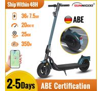 Trottinette électrique SUNNIGOO N5 350w avec application ABE, batterie lithium 36v, vitesse 20km/h, autonomie 35km, pneus de 10 pouces, pour adultes, idéale pour les trajets urbains en Allemagne et en