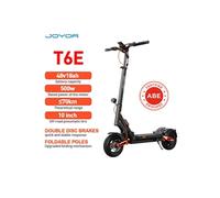 Trottinette électrique T6E - Moteur 500 W, autonomie de 70 km, pneus tout-terrain de 10 pouces, double suspension, pliable, batterie 48 V 18 Ah