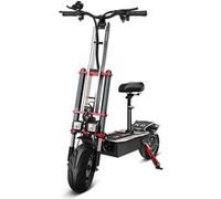 Trottinette électrique TIFGALOP, double moteur, batterie au lithium 60V 38Ah, autonomie de 100 km, pneus sans chambre à air de 12 pouces, suspension intégrale, pliable, K8 Super Electric Scooter. Blac
