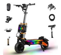 Trottinette électrique tout-terrain Cheevalry S11 PRO 6000 W 48 V 85 km/h 11 pouces pour adulte