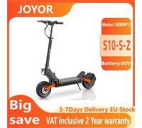Trottinette électrique tout-terrain JOYOR S10-S-Z 60V 18Ah, double moteur 2000W, pneus de 10 pouces, pliable, urbaine et portable JOYOR S10-S-Z