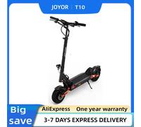 Trottinette électrique tout-terrain pliable pour adultes JOYOR T10, double moteur 2000W, 60V18Ah, pneus de 10 pouces JOYOR T10