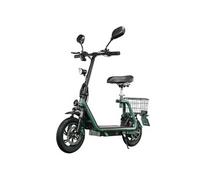 Trottinette électrique TWOFISH M5 PRO-E avec siège et panier arrière moteur 500 W batterie 48 V 13 Ah vitesse maximale 40 km/h autonomie 30 km verte Vert