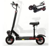 Trottinette électrique, véhicule Robuste pour Adultes pour Les trajets Quotidiens, système de freinage à Double Disque, pneus Tout-Terrain, Cadre Pliable, étanchéité IPX5, 150 kg