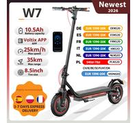 Scooter Scooter électrique W7 8.5 pouces 36V 10.5Ah 650W moteur 25-35km portée 4 Modes de vitesse 35 km/h double amortisseurs E Scooters W7