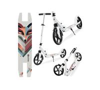 Trottinette Enfants 100kg max- HYPERMOTION - Renard d'hiver - Pliable - Guidon réglable 85-95cm - ABEC 7