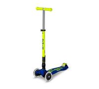 Trottinette enfant 3 roues - Maxi Micro Deluxe pliable LED - Néon Jaune Canari