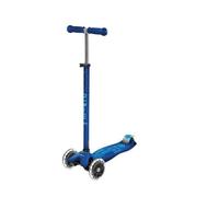 Trottinette enfant 3 roues - MICRO - Maxi Micro Deluxe Navy LED - Roues LED 120 mm PU - Dynamo & recharge induction - Dès 5 ans