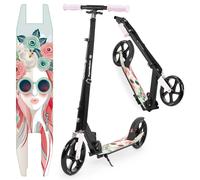 Hypermotion Trottinette Enfant 7 Ans et Adulte Pliable jusqu'à 100 kg - Trotinette pour Les Jeunes - Excellente Suspension, Plateforme Antidérapante, Guidon Réglable, Roues de 200 mm