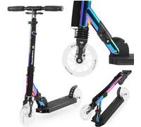 Trottinette Enfant Adolescent +7 ans max 100 kg, Pliable, Hauteur Réglable 74-88 cm Amortisseur