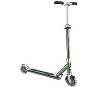 Globber - Flow Element Lights - Trottinette Pliable 2 Roues pour Les Enfants à partir de 5 Ans et Ados, Vert Olive