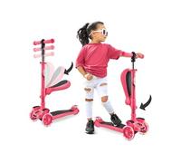 Trottinette Enfant - Hurtle - Rose pastèque - 3 roues LED colorées