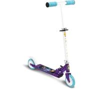Trottinette Pliable Wish roulement a Billes ABEC 5 - Frein arrière au Pied - Hauteur Ajustable - Plateau Aluminium antidérapant -poignées Mousse, Violet-Blanc-Vert
