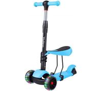Trottinette Enfants 3 Roues Yoleo - Siège Amovible - Hauteur Réglable - Bleu