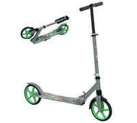 AIYAPLAY Trottinette Enfants 6 à 12 Ans, Trottinette Pliable à 2 Roues, 4 réglages en Hauteur, Plateau antidérapant, Frein, patinette pour Filles et garçons, Scooter Vert