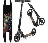 Trottinette Enfants +7 ans Pliable HyperMotion, Ado Charge max 100kg, Guidon réglable, Aluminium, roulements ABEC-7, frein à Pieds