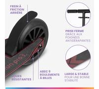 Trottinette enfants THREE à partir de 6 ans ABEC 9-roulement à billes pliable réglable en hauteur