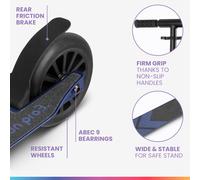 Trottinette enfants THREE à partir de 6 ans ABEC 9-roulement à billes pliable réglable en hauteur