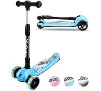 Trottinette Enfants - YOLEO - Pliable 3 Roues - Hauteur Réglable 61-81 cm - Antidérapant - LED Roues