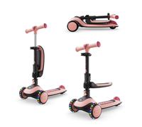 Trottinette évolutive 2 en 1 avec siège HALLEY 2 rose
