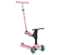 Globber Trottinette évolutive GO•UP Sporty Lights 3 roues avec siège Enfants dès 15 mois Rose Pastel