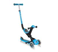 Globber - GO•UP DELUXE - Trottinette évolutive à 3 roues avec siège pour les enfants âgés de 15m+ à 9 ans + , Bleu Ciel