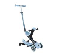 Globber - GO•UP Deluxe Lights ECO 360 - Trottinette évolutive 3 Roues avec siège et Module 360, pour Les Enfants de 15 Mois à 6 Ans, Blueberry
