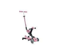 Globber - Trottinette Évolutive Go-Up Deluxe Lights 360 - Rose Berry