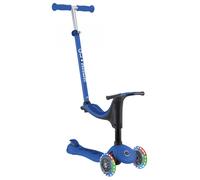 Globber Trottinette évolutive GO•UP Sporty Lights 3 roues avec siège 15 mois - 6 ans Bleu foncé