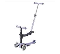 Trottinette évolutive - MICRO - Mini2Grow 2.0 LED (MMD383) - Siège réglable 4 hauteurs - Repose-pieds 2 positions - LED intégrées