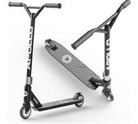 Trottinette Freestyle Apollo Genius Pro 4.0 - Stunt Scooter Enfant avec Roulements ABEC 9 - Noir/Argent